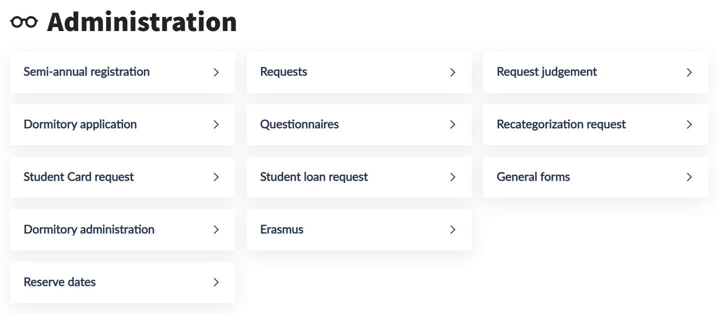 First steps - Administration